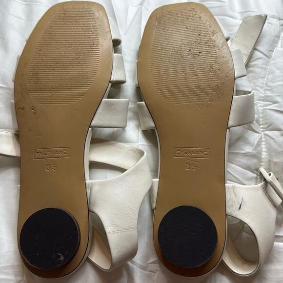 Everlane The Day Fisherman Sandal Canvas White Leather Size 8.5 New Without Box - Picture 7 of 11